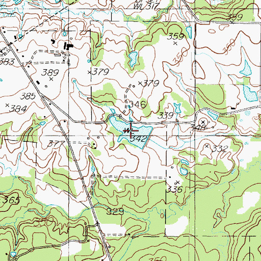 Topographic Map of Julian Lake, TX