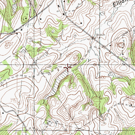 Topographic Map of Williams Lake, TX