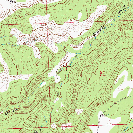 Topographic Map of Black Point Draw, CO