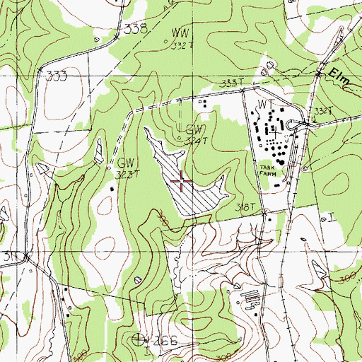 Topographic Map of Panola Lake, TX
