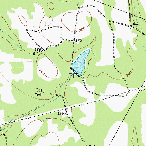 Topographic Map of Furrh Lake Dam, TX