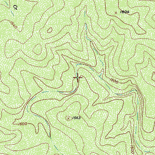 Topographic Map of Soil Conservation Service Site 14a Dam, TX