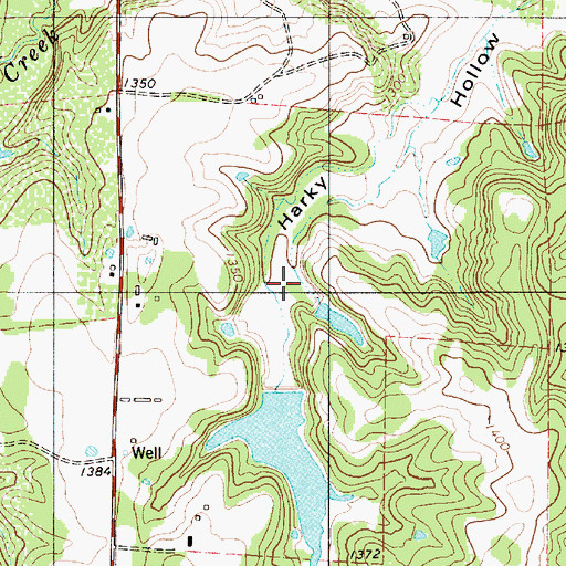 Topographic Map of William Harlow Lake Dam, TX