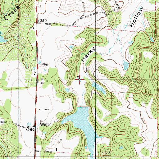 Topographic Map of William Harlow Lake, TX