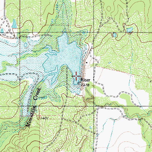 Topographic Map of Soil Conservation Service Site 7 Dam, TX