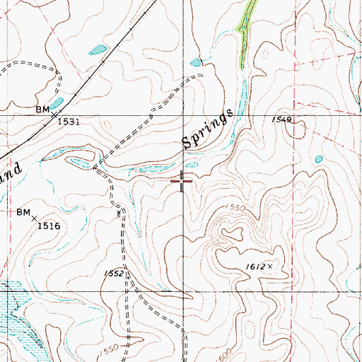 Topographic Map of Soil Conservation Service Site 2 Dam, TX