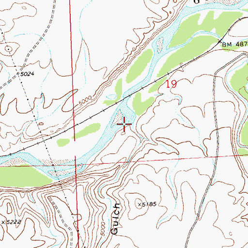 Topographic Map of Club Gulch, CO