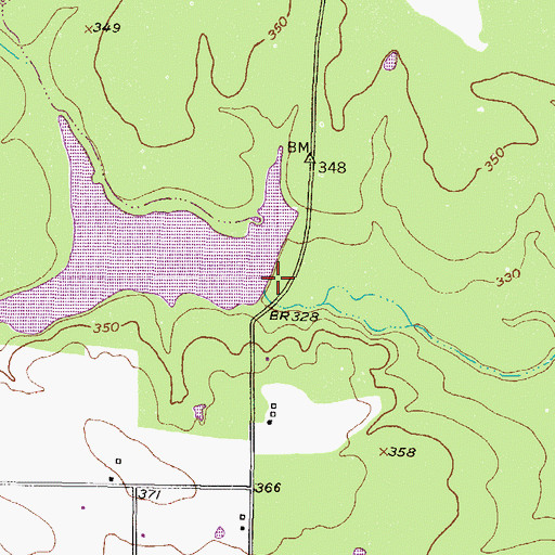 Topographic Map of Malta Farm Lake, TX