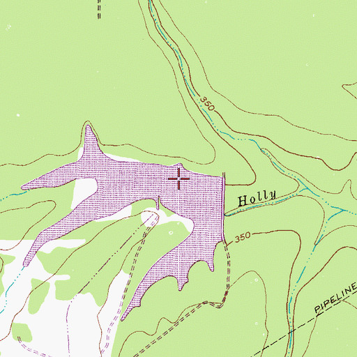 Topographic Map of Blackman Dam Number 2, TX