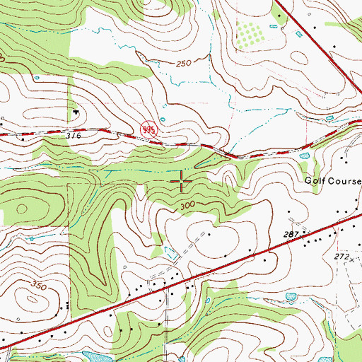Topographic Map of Indian Hills Dam, TX