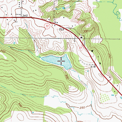 Topographic Map of Mays Lake, TX