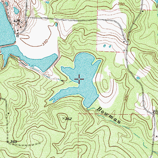 Topographic Map of Price Lake, TX