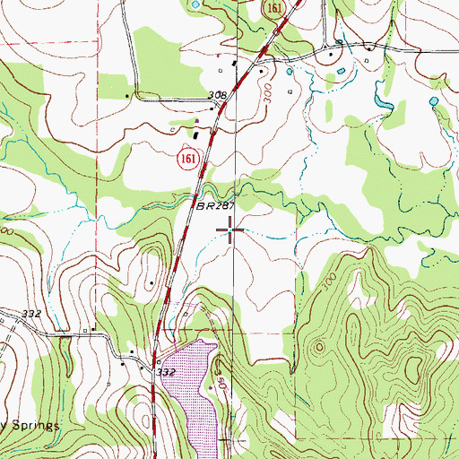 Topographic Map of Florence Lake, TX
