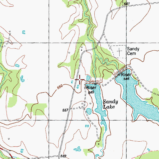 Topographic Map of Corrigan Lake Number 1 Dam, TX