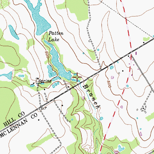 Topographic Map of Coffelt Lake Number 2, TX