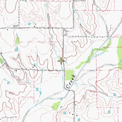 Topographic Map of Soil Conservation Service Site 63 Dam, TX