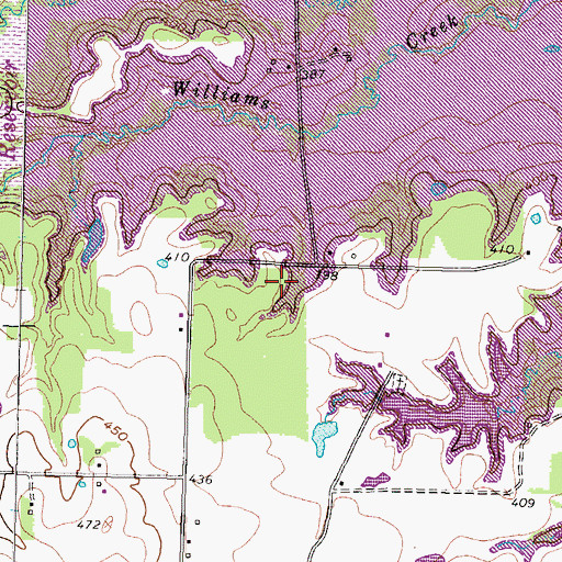 Topographic Map of Case Lake, TX