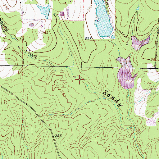 Topographic Map of Millar Lake, TX