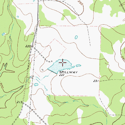 Topographic Map of Haynes Lake, TX
