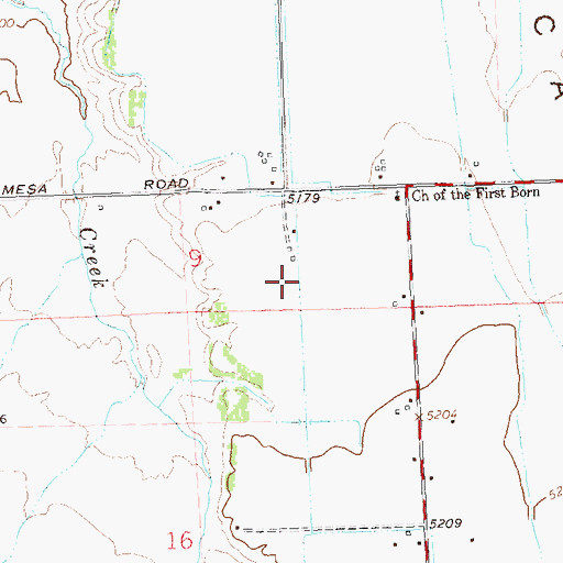 Topographic Map of F N Lateral, CO