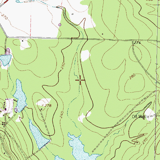 Topographic Map of Saron Lake Number 6, TX
