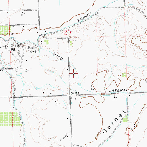 Topographic Map of G H D Lateral, CO