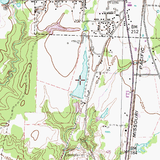 Topographic Map of Haraldson Lake, TX