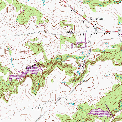 Topographic Map of Soil Conservation Service Site 33 Dam, TX