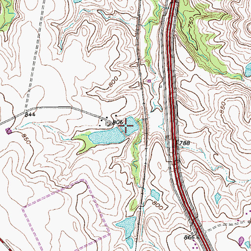 Topographic Map of North Club Lake, TX