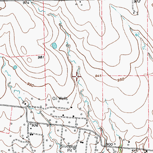 Topographic Map of Soil Conservation Service Site 61k Dam, TX