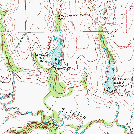 Topographic Map of Soil Conservation Service Site 60 Dam, TX
