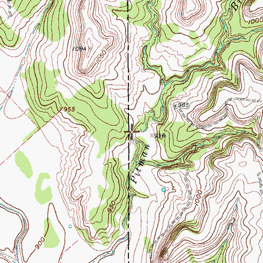 Topographic Map of Soil Conservation Service Site 15 Dam, TX