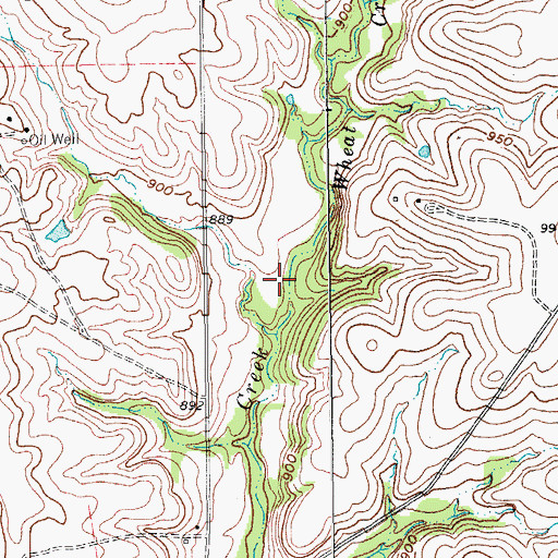 Topographic Map of Soil Conservation Service Site 45 Dam, TX