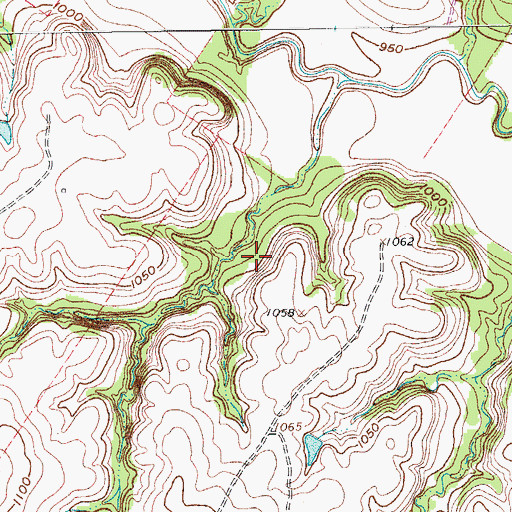 Topographic Map of Soil Conservation Service Site 61d Reservoir, TX