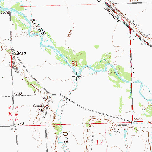 Topographic Map of Dry Creek, CO