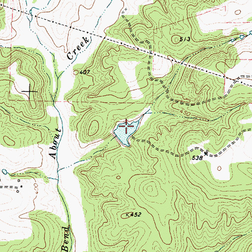 Topographic Map of Peacock Lake, TX