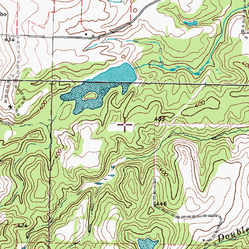 Topographic Map of Miles Lake, TX
