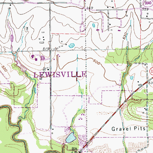 Topographic Map of H S Jackson Sand and Gravel Dam Number 1, TX