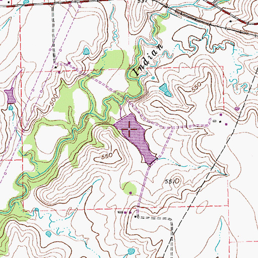 Topographic Map of Bright Lake, TX