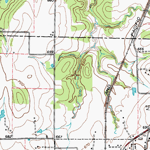 Topographic Map of Robert W Henzler Lake, TX