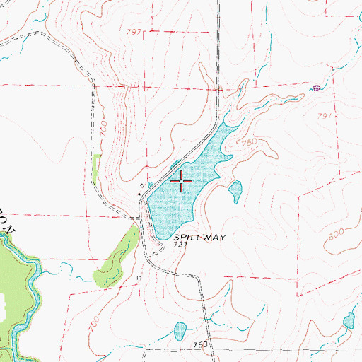 Topographic Map of C Hobson Dunn Lake Number 1, TX