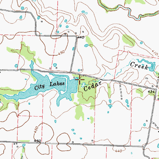 Topographic Map of City Lakes Dam 3, TX