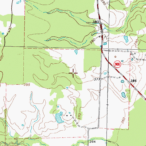 Topographic Map of Wholecattle Feeders Dam B, TX