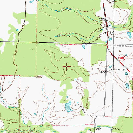 Topographic Map of Wholecattle Feeders Lake B, TX