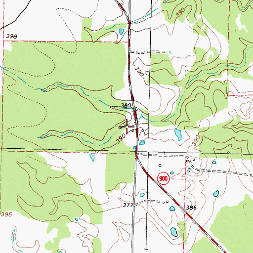 Topographic Map of Wholecattle Feeders Dam A, TX