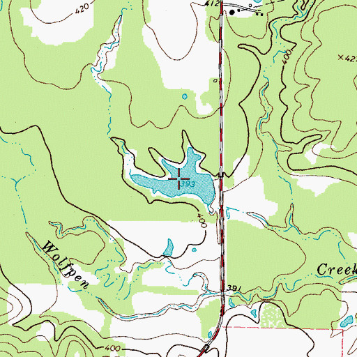 Topographic Map of D A Jordan Estate Lake, TX