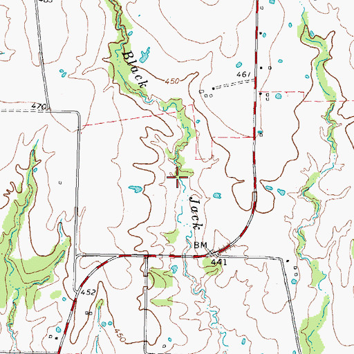 Topographic Map of Patterson Lake, TX
