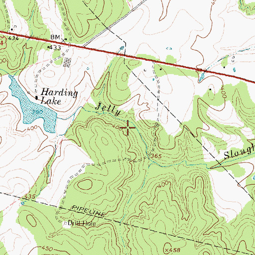 Topographic Map of Red Lake Number 3, TX