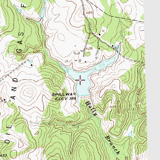 Topographic Map of Morse Lake, TX