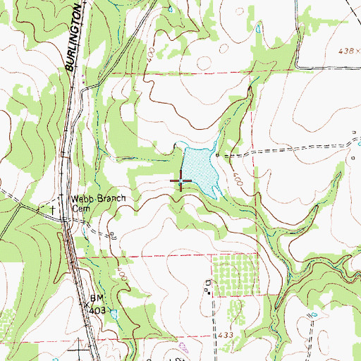 Topographic Map of Loper Lake Dam, TX